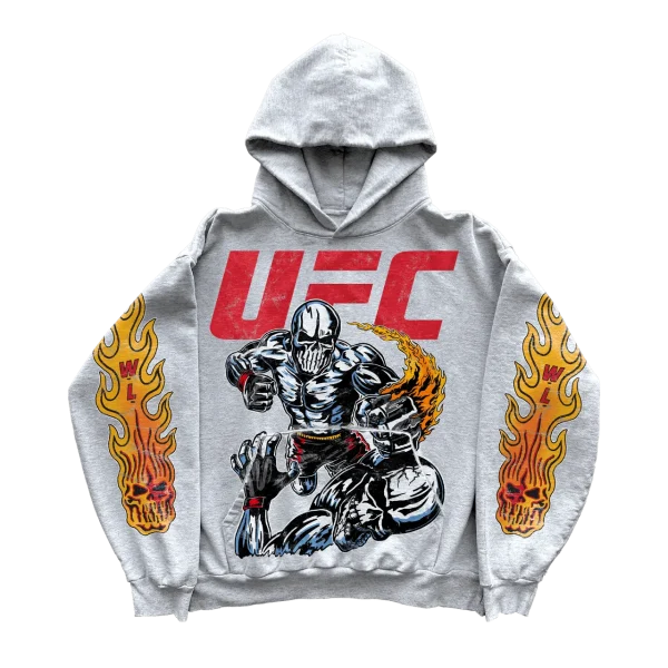 Warren Lotas Knockout Hoodie Heather Grey