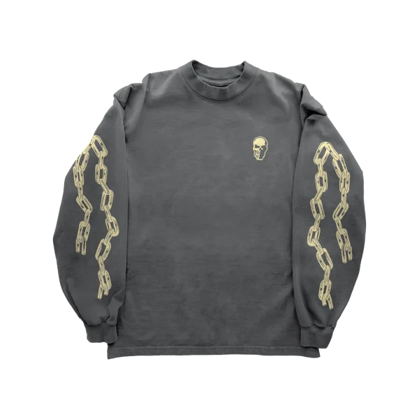 Warren Lotas Chain Reaper Long Sleeve T-Shirt – Charcoal