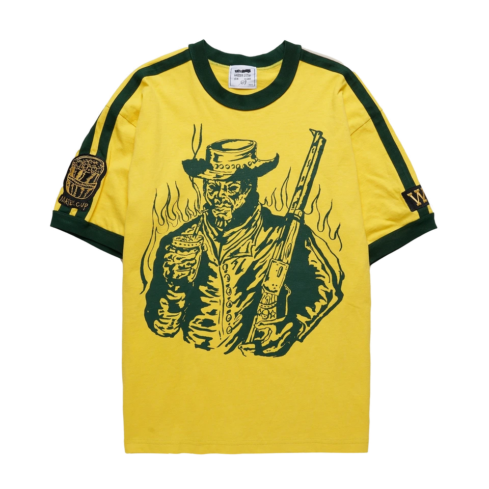 Gaucho Striped Ringer Shirt - Yellow/Green