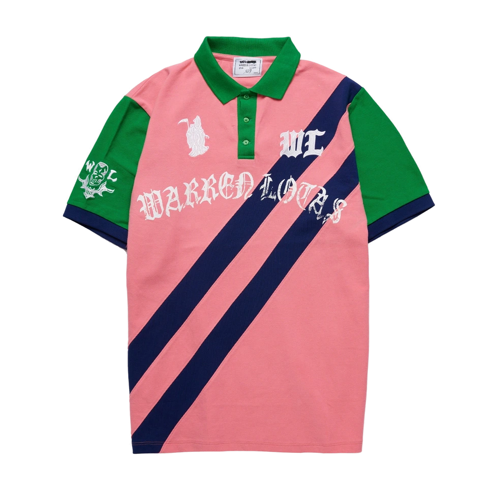 Reaper Academy Polo - Pink/Navy/Green